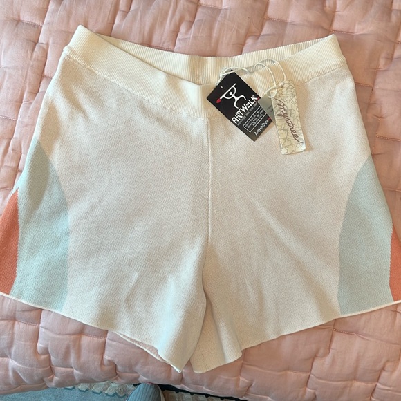 Mystree ArtWalk Blocked/Orange/Blue shorts. Size large - Picture 1 of 5